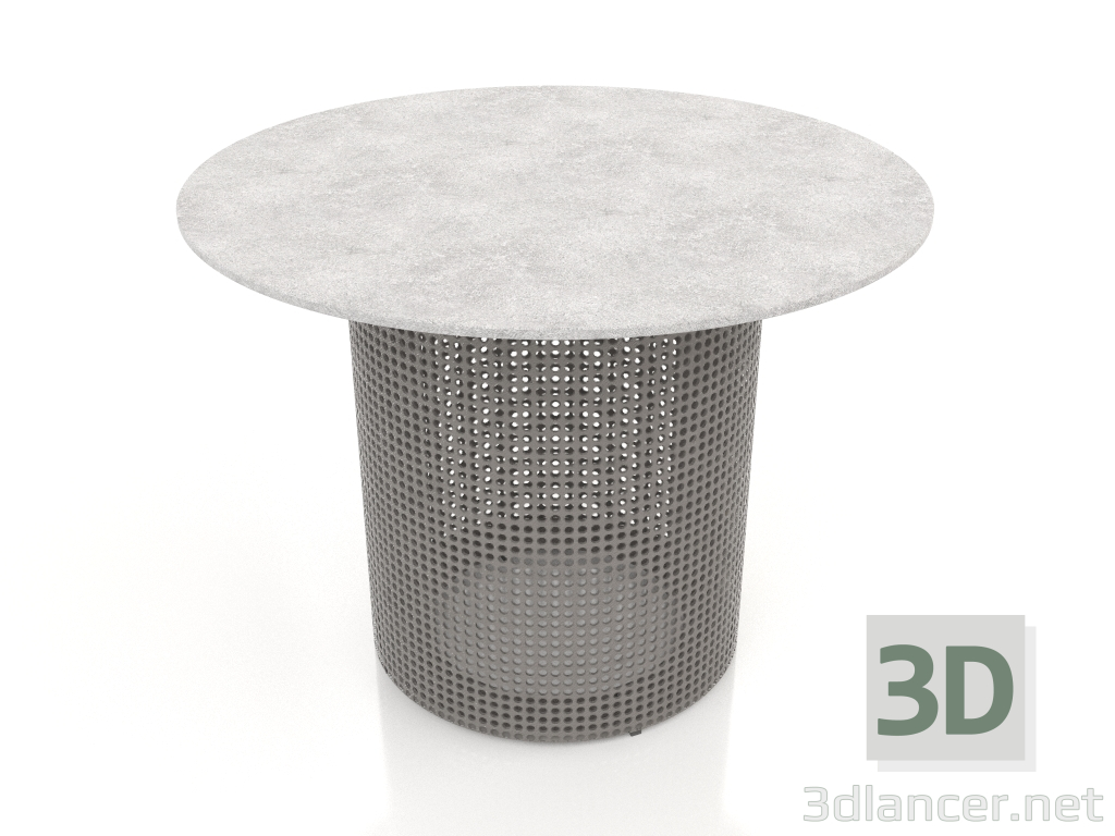modello 3D Tavolino rotondo Ø60 (Grigio quarzo) - anteprima