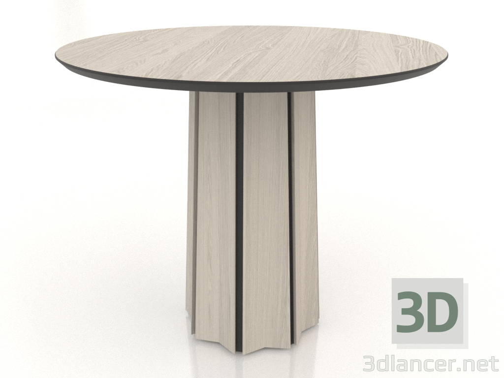 modèle 3D Table à manger Ø 900 mm (blanc RAL 9010) - preview