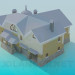 3D modeli 2 katlı ev - önizleme