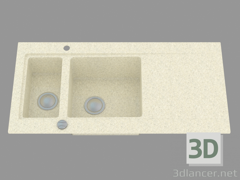modèle 3D Évier de cuisine moderne (ZQM A513) - preview