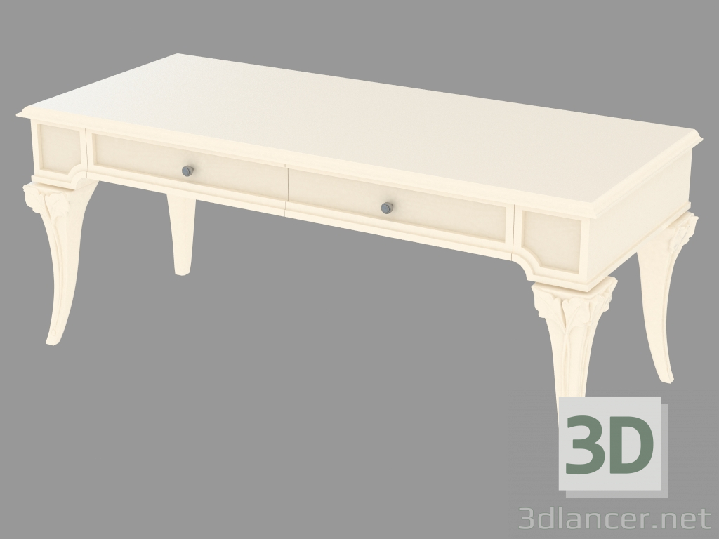 3D Modell Tisch mit zwei Schubladen TRTODCF - Vorschau