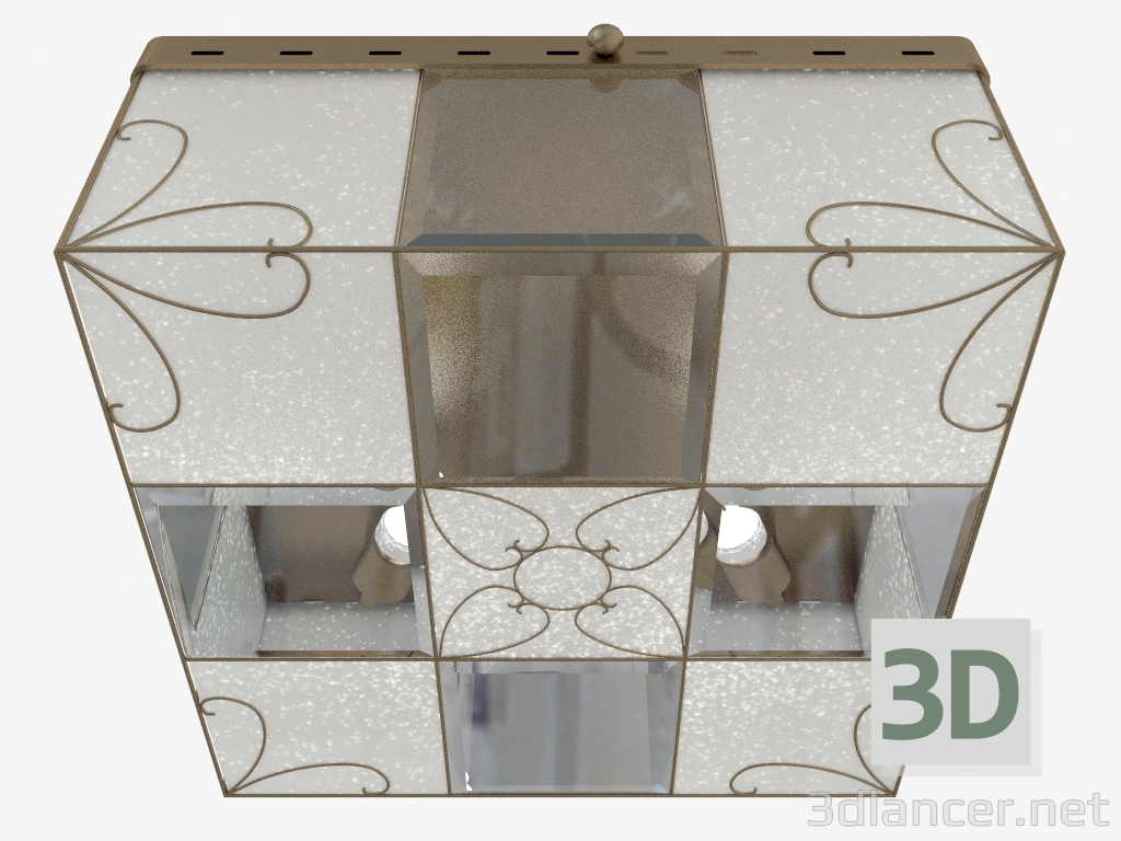 3d model Ceiling lighting fixture Guana (2546 4) - preview