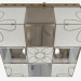 3d model Ceiling lighting fixture Guana (2546 4) - preview