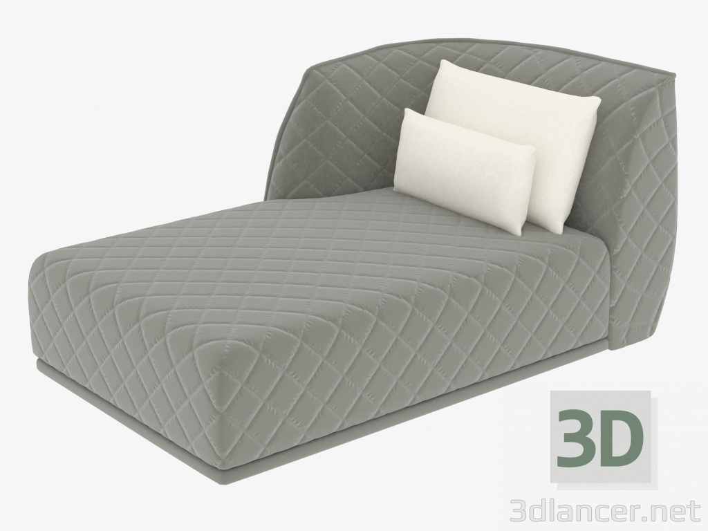 3D Modell Couch mit gesteppter Polsterung - Vorschau