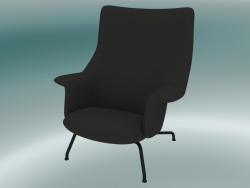 Doze lounge chair (Ocean 3, Anthracite Black)