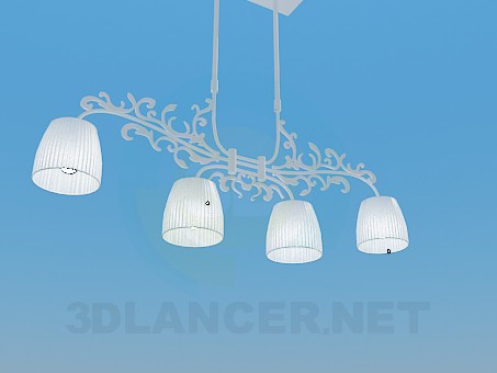 3d модель Плоская люстра – превью 3d модель Плоская люстра – превью