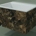 3D modeli Duvara monte lavabo (02R132302, Emperador M06, L 60, P 48, H 36 cm) - önizleme