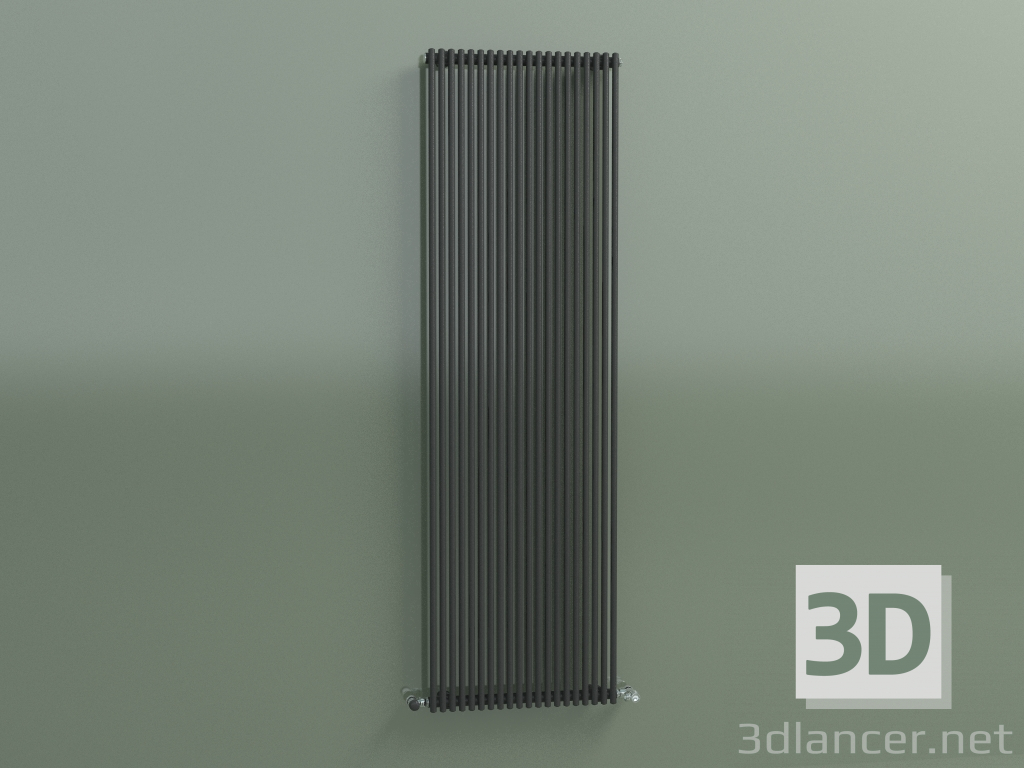 modèle 3D Radiateur vertical ARPA 18 (1820x541, noir transport RAL 9005) - preview