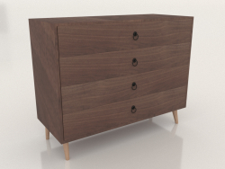 Chest of drawers Polly (walnut)