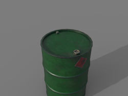 Barrel 200 liters Green dirt