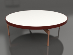 गोल कॉफी टेबल Ø120 (वाइन रेड, डेकटन जेनिथ)