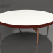 modèle 3D Table basse ronde Ø120 (Rouge vin, DEKTON Zenith) - preview