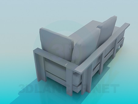 modelo 3D Sofá - escuchar modelo 3D Sofá - escuchar