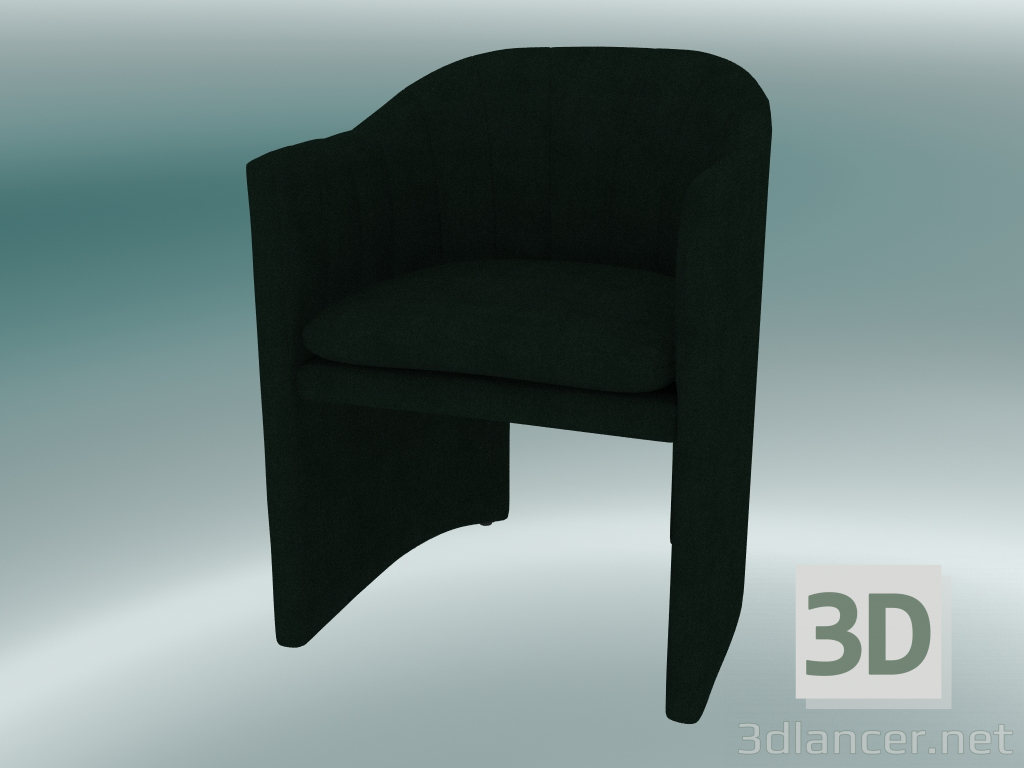 Modelo 3d Cadeira de jantar, escritório Loafer (SC24, A 79cm, 57х59cm, Velvet 1 Forest) - preview
