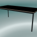 3d model Rectangular table Base 190x85 cm (Black, Plywood, Black) - preview