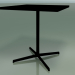 3D Modell Quadratischer Tisch 5509, 5529 (H 74 - 69 x 69 cm, schwarz, V39) - Vorschau