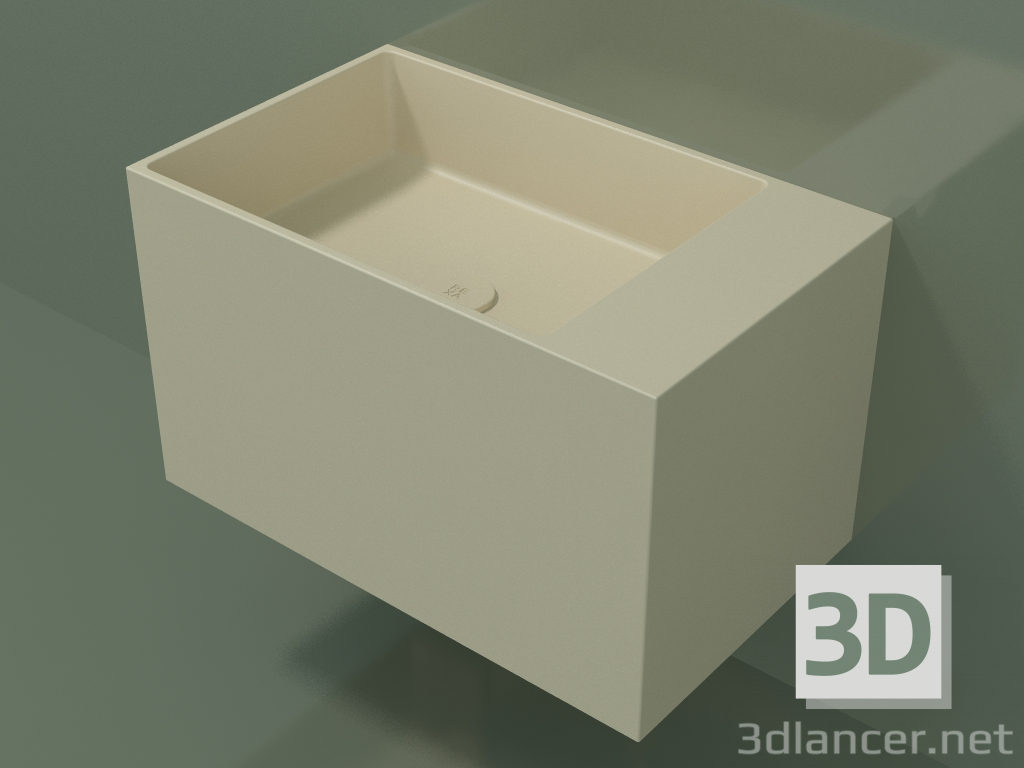 modèle 3D Lavabo suspendu (02UN32102, Bone C39, L 60, P 36, H 36 cm) - preview