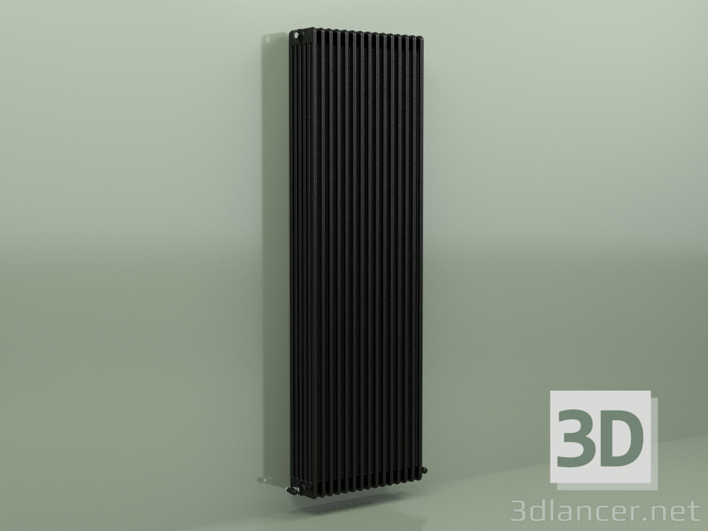 modèle 3D Radiateur TESI 6 (H 2200 15EL, Noir - RAL 9005) - preview