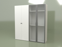 Wardrobe 4 doors GL 140 C (White)