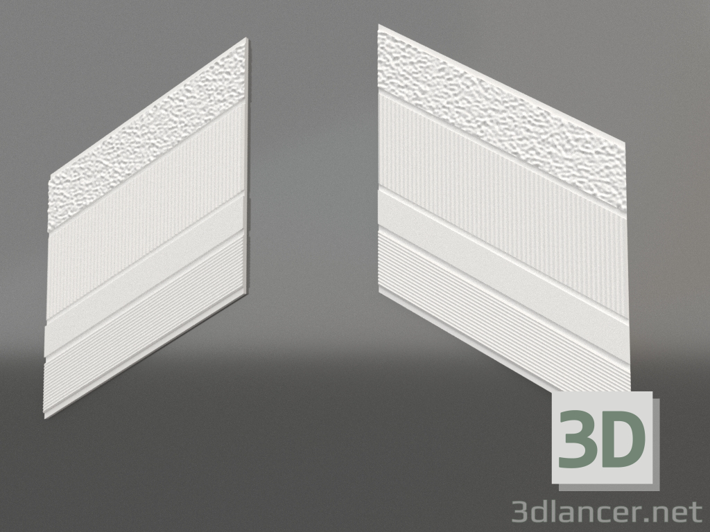 3D modeli 3 boyutlu panel D-02 - önizleme