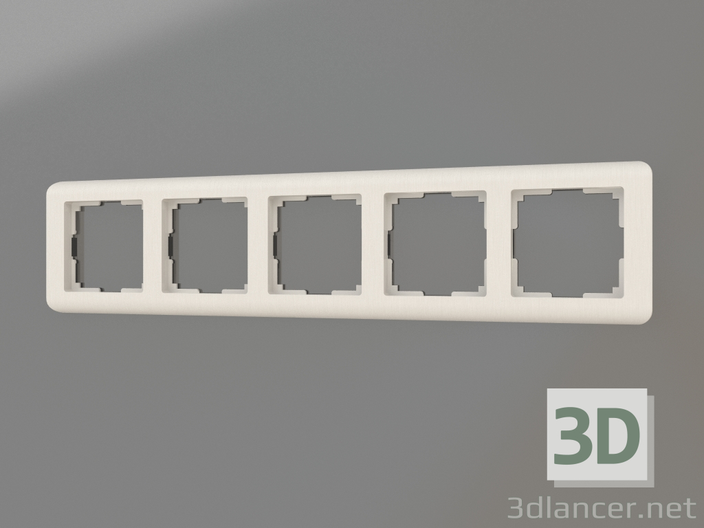 modello 3D Cornice per 5 montanti Stream (madreperla) - anteprima
