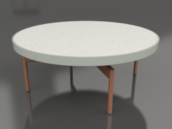 गोल कॉफी टेबल Ø90x36 (सीमेंट ग्रे, डेकटन सिरोको)