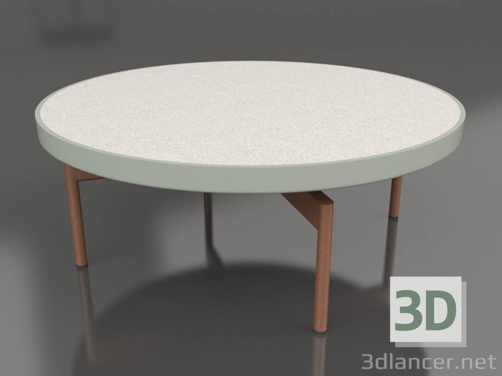 modèle 3D Table basse ronde Ø90x36 (Gris ciment, DEKTON Sirocco) - preview