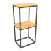 3d model Rack-console rectangular (WOOD FLOOR, 40x30x86, 2 shelves) - preview