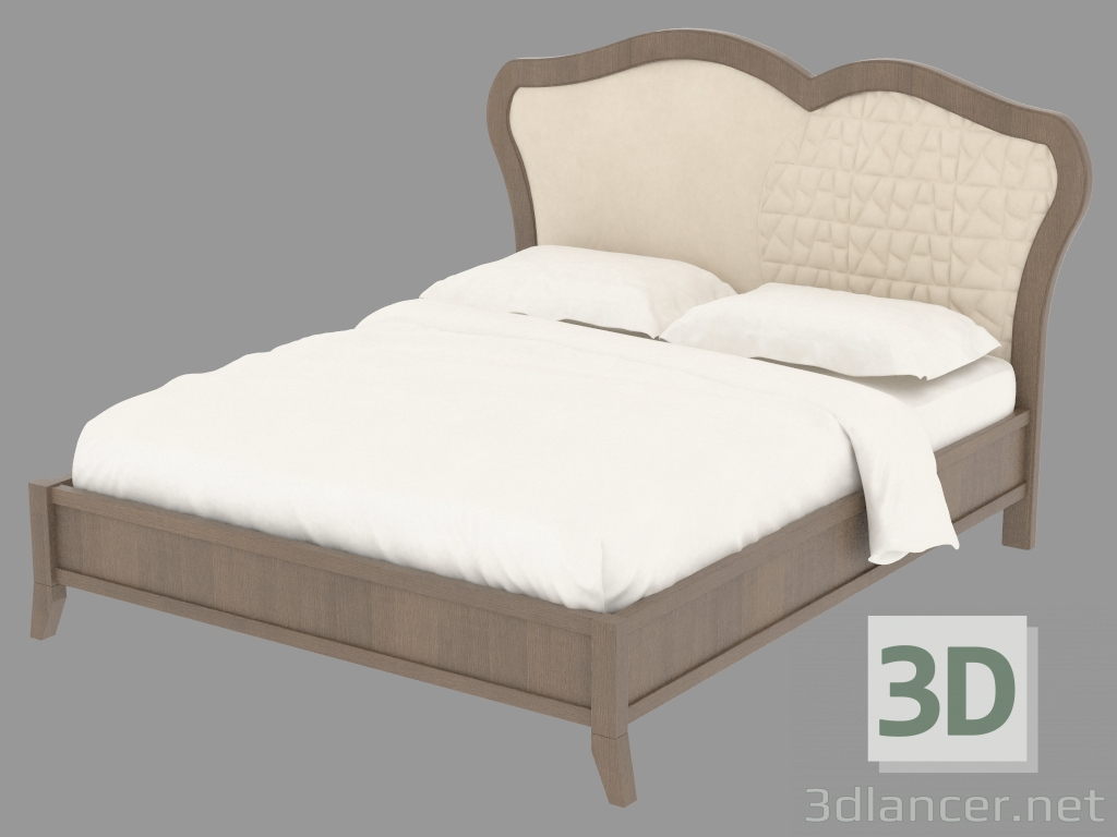 3d model Double bed L2IMONL - preview