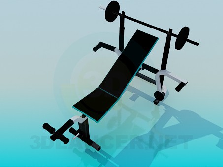 Modelo 3d Simulador para musculação - preview