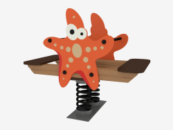 Rocking chair of a children's playground Starfish (6125)