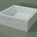 3D modeli Tezgah üstü lavabo (01R121301, Carrara M01, L 48, P 48, H 16 cm) - önizleme