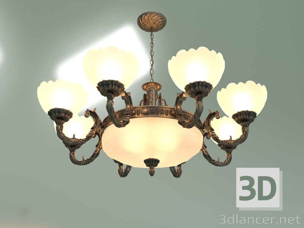 3d model Hanging chandelier 6051-8+3 - preview