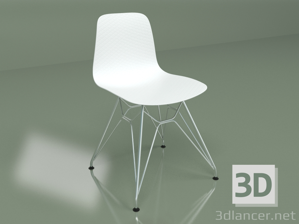 modèle 3D Chaise Eiffel (blanche) - preview