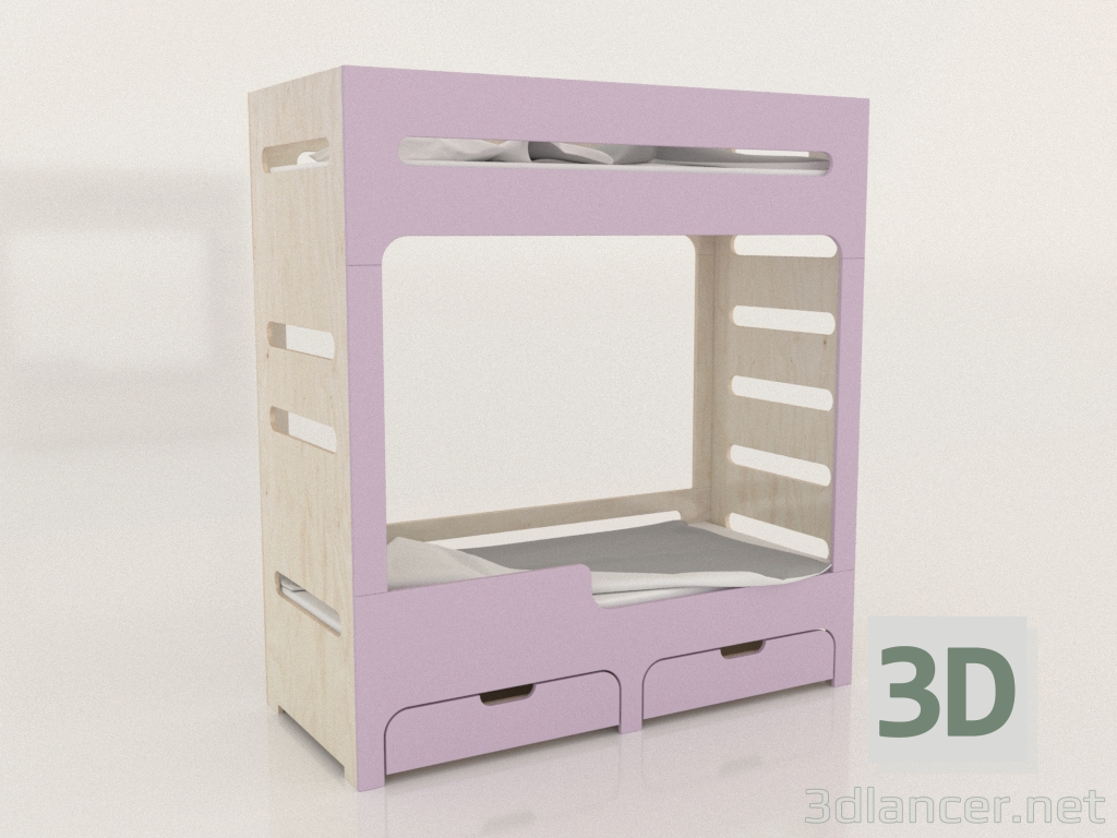 modèle 3D Lit superposé MODE HL (URDHL0) - preview