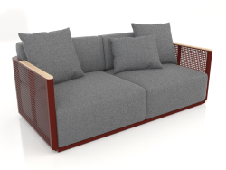 2-Sitzer-Sofa (Weinrot)