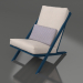 3d model Club chair for relaxation (Grey blue) - preview