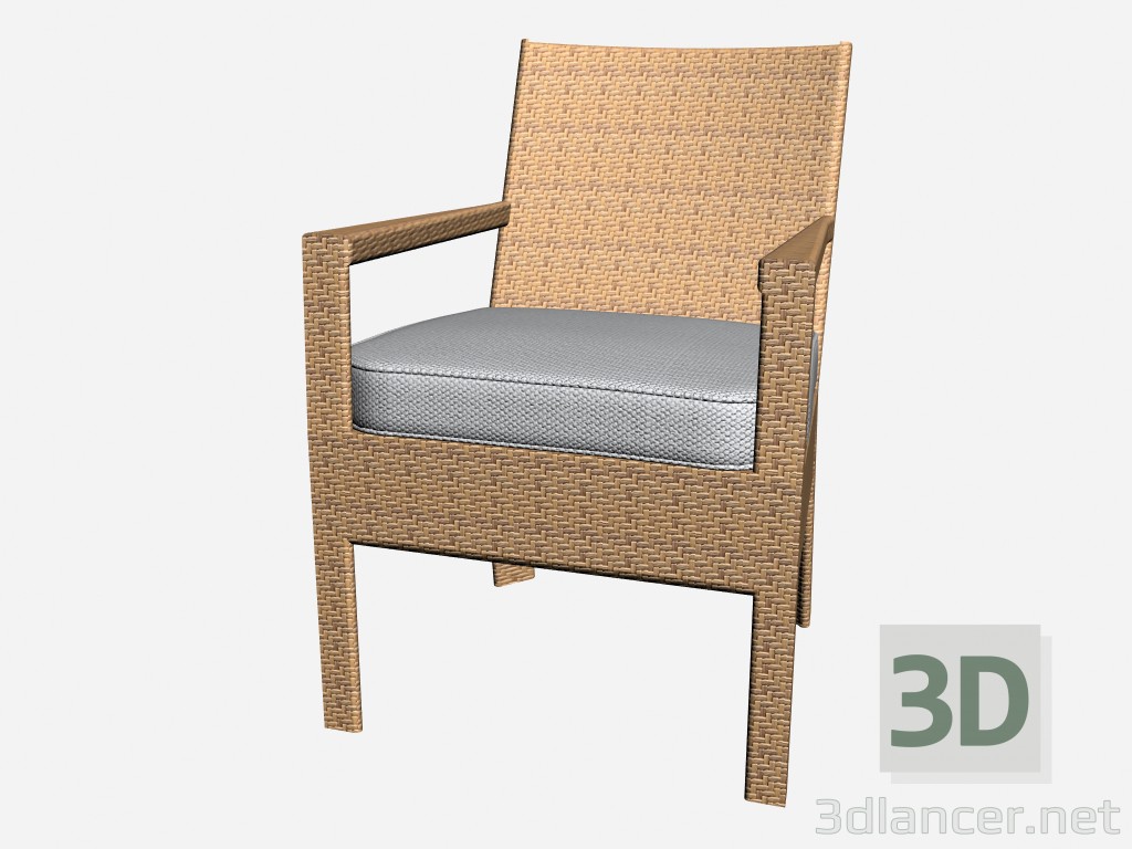 3D Modell Sessel Mittagessen Dinning Sessel 6411 6429 - Vorschau