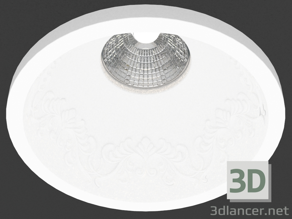 3D Modell Einbauleuchte Gips (DL234G) - Vorschau