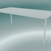 modèle 3D Base de table rectangulaire 190x85 cm (Blanc) - preview