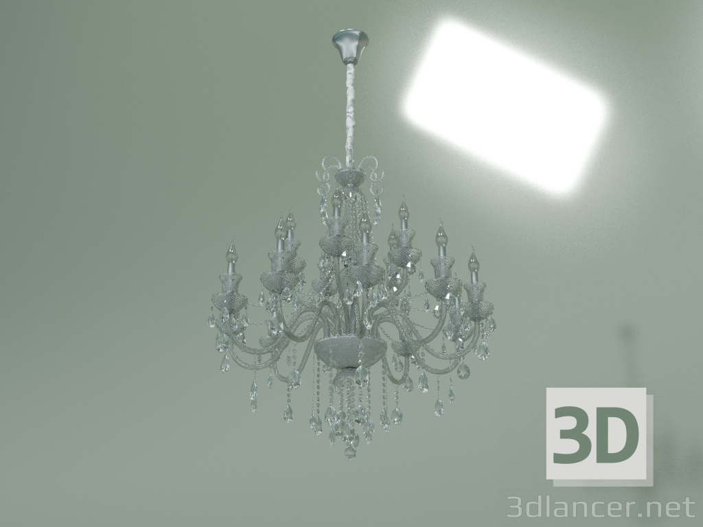 3d model Hanging chandelier 336-15 - preview