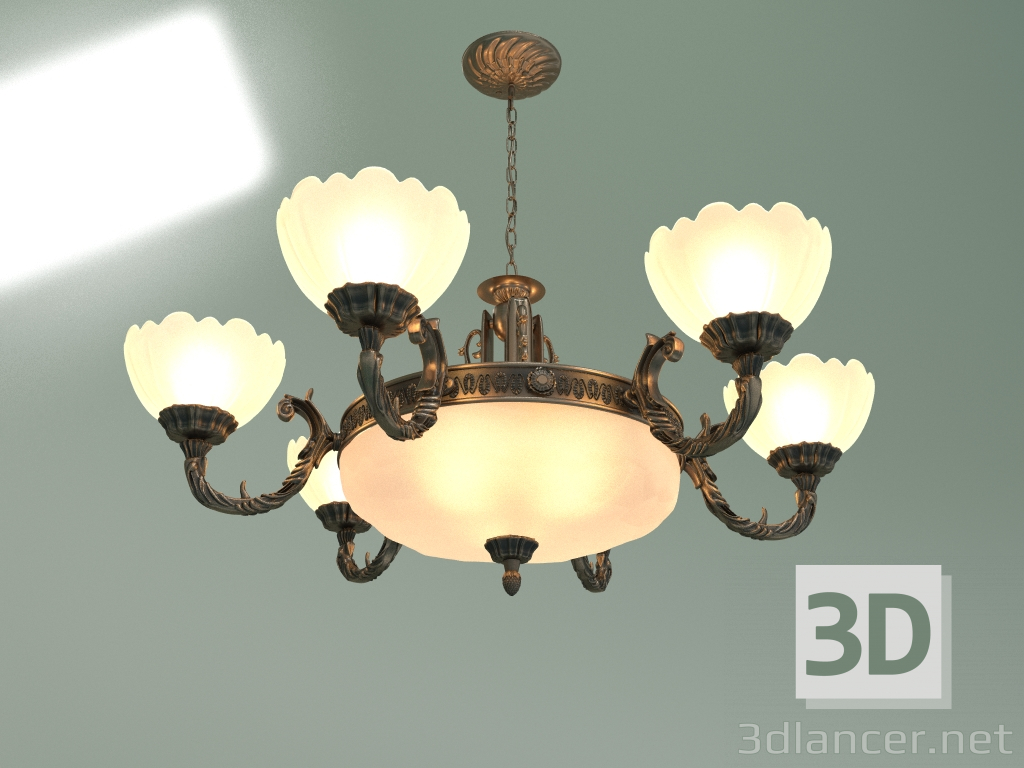 3d model Hanging chandelier 6051-6+3 - preview