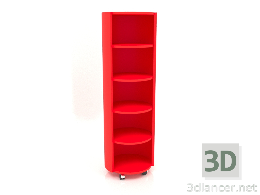 modello 3D Rack su ruote TM 09 (D=503х1560, rosso) - anteprima