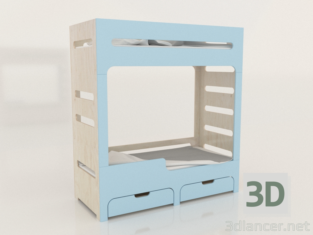 3 डी मॉडल बंक बेड मोड HL (UBDHL0) - पूर्वावलोकन