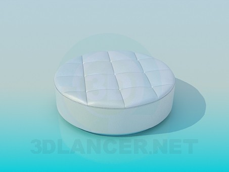 3d model Ottoman round - preview