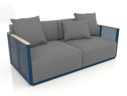 2-Sitzer-Sofa (Graublau)