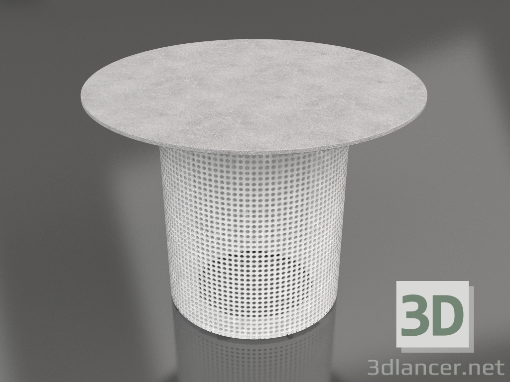 modello 3D Tavolino rotondo Ø60 (Bianco) - anteprima