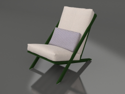 Rahatlama için kulüp sandalyesi (Şişe yeşili)