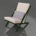 3d model Club chair for relaxation (Bottle green) - preview