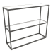 modello 3D Console rack rettangolare (VETRO, 100x30x86, 2 ripiani) - anteprima